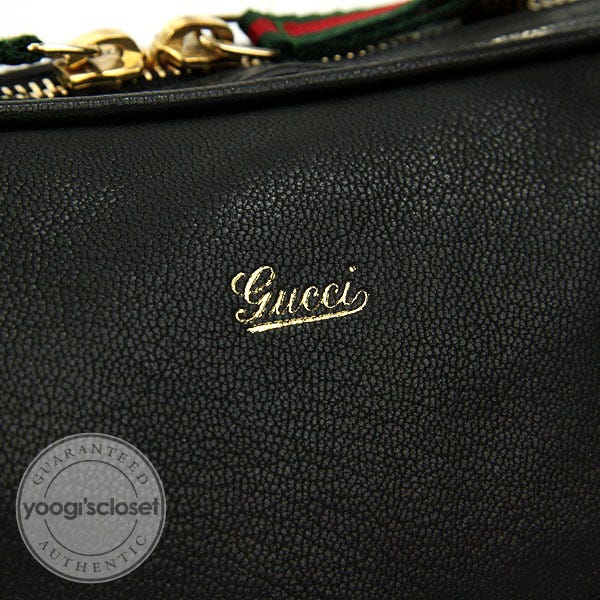 Gucci Black Leather Capri Chain Zip Shoulder Bag | Yoogi's Closet