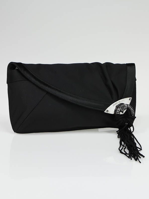 Jimmy Choo Black Carissa Clutch Bag