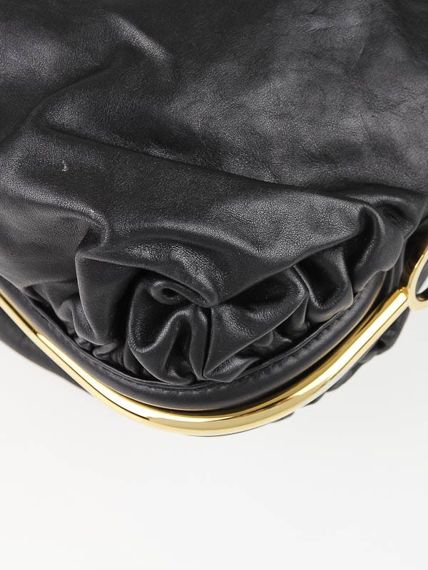 Jimmy Choo Black Leather Ayse Shoulder Bag | Yoogi's Closet