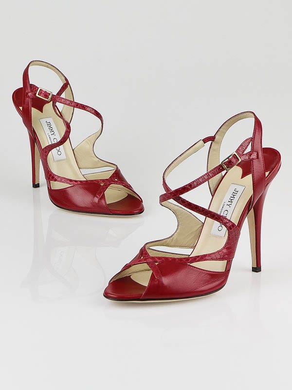 Jimmy choo red on sale sandals