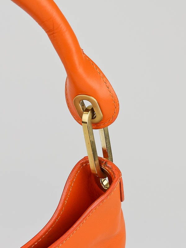 Jimmy Choo Orange Leather Tulita Small Shoulder Bag | Yoogi's Closet