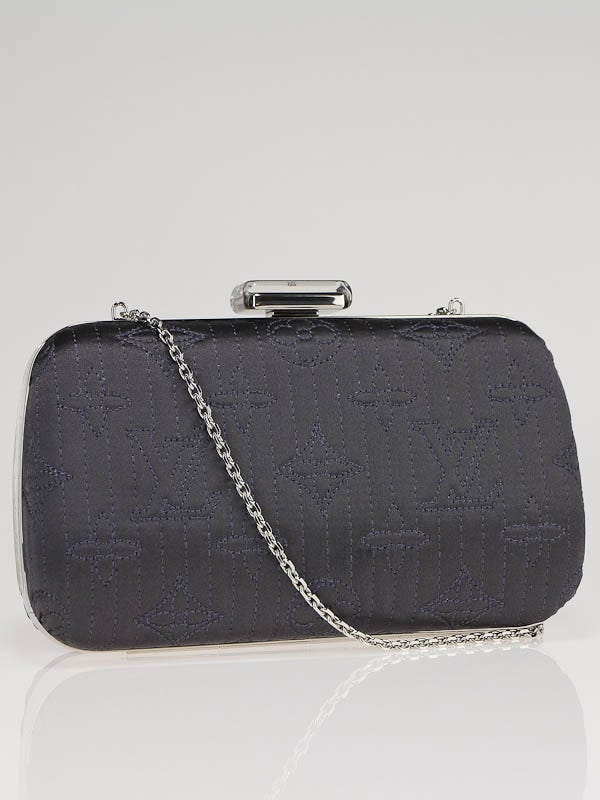 Louis Vuitton Limited Edition Chrome Monogram Minaudiere Motard Clutch Bag