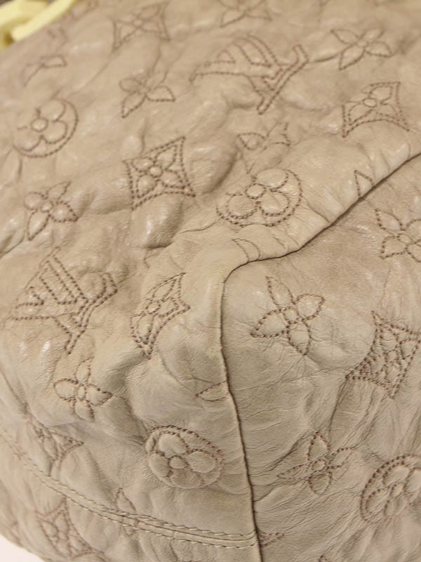Louis Vuitton Beige Monogram Leather Ecru Stratus Olympe GM Hobo Bag 45lk19