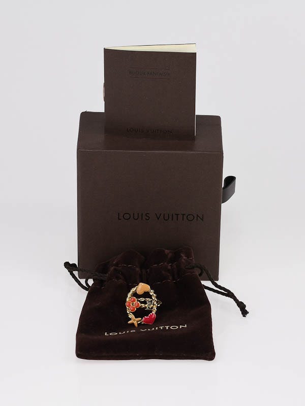 Louis Vuitton Orange Juice Monogram Sweet Ring Size 7.5 - Yoogi's