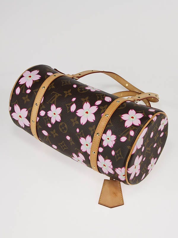 Louis Vuitton Limited Edition Brown Cherry Blossom Monogram Canvas Porte  Monnaie Plat - Yoogi's Closet