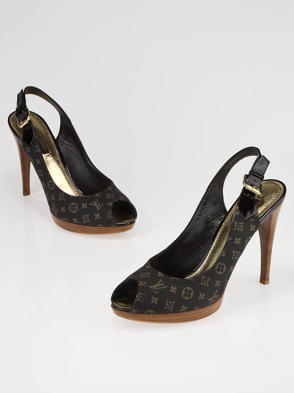 Louis Vuitton monogram slingback Sandals slip on casual shoes