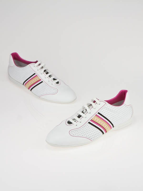 Louis vuitton pink tennis on sale shoes