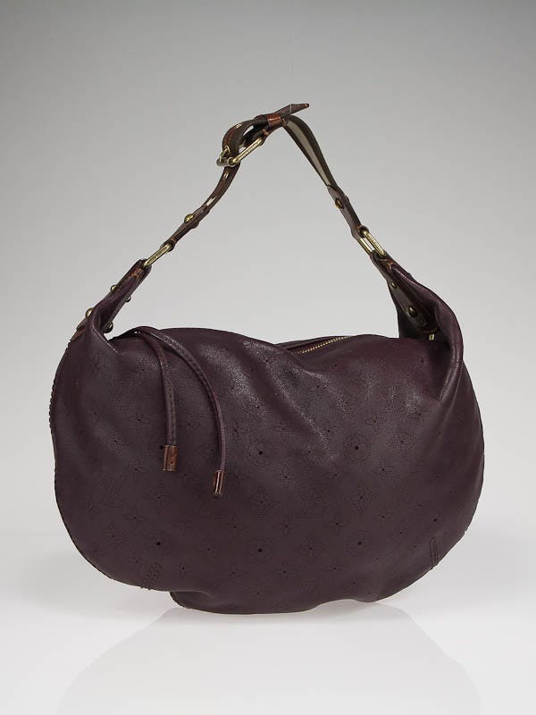 Louis Vuitton Limited Edition Aubergine Monogram Calfskin Onatah GM Bag