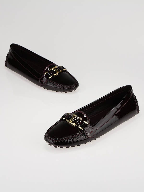 Louis Vuitton Amarante Patent Leather Oxford Loafer Size 8/38.5