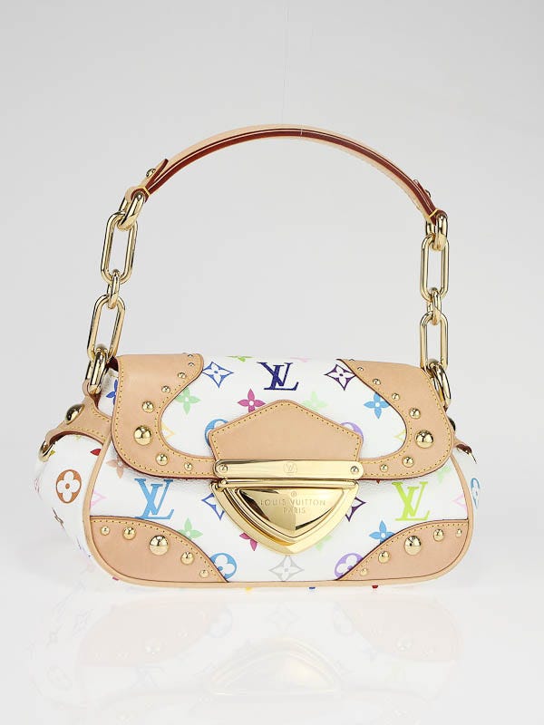 Louis Vuitton White Monogram Multicolore Marilyn Bag - Yoogi's Closet