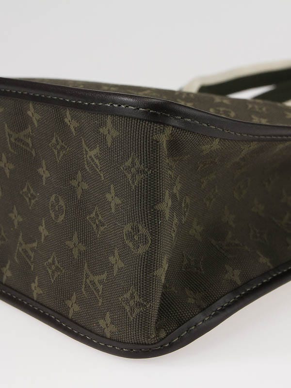 Louis Vuitton Lime Green Monogram Mini Lin Sac Kathleen Bag - Yoogi's Closet