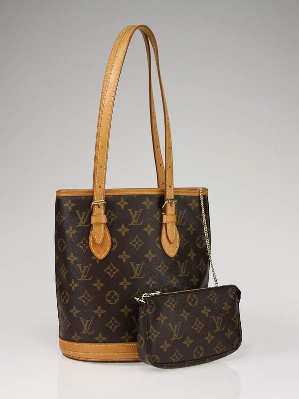 Ren Peer Duplikere Louis Vuitton Monogram Canvas Petite Bucket Bag with Accessories Pouch -  Yoogi's Closet