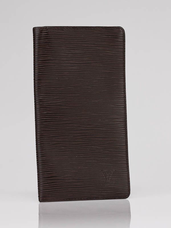 Louis Vuitton Moka Brown Epi Leather Checkbook Wallet
