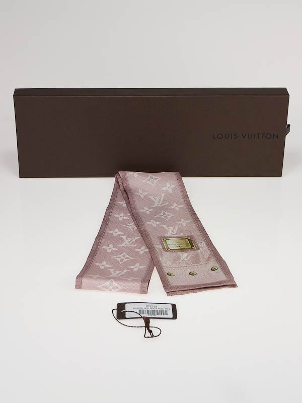 Louis Vuitton Rose Clair Silk I LV U BB Bandeau Scarf - Yoogi's Closet