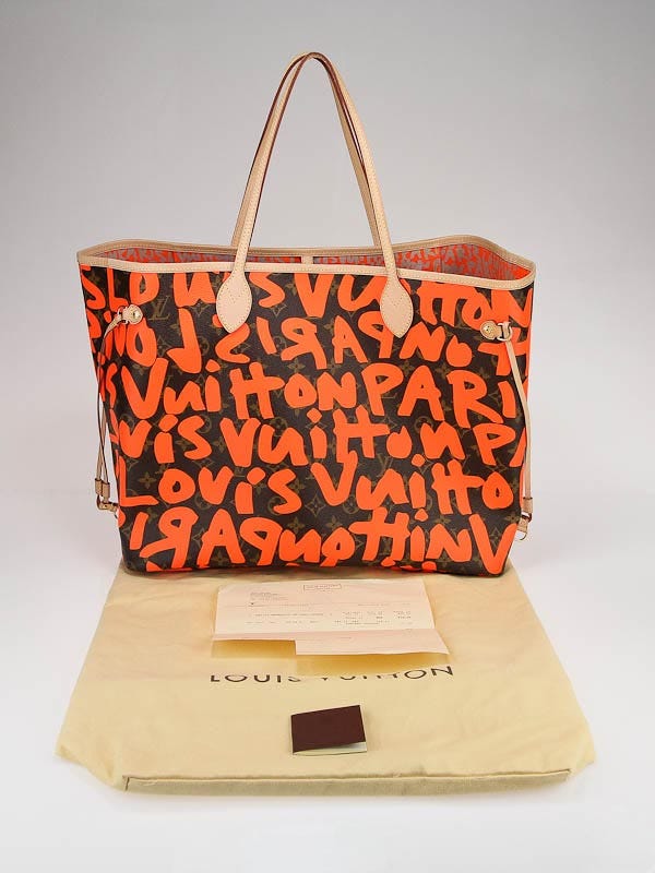 Authentic Louis Vuitton Graffiti Neverfull In GM Size Stephen