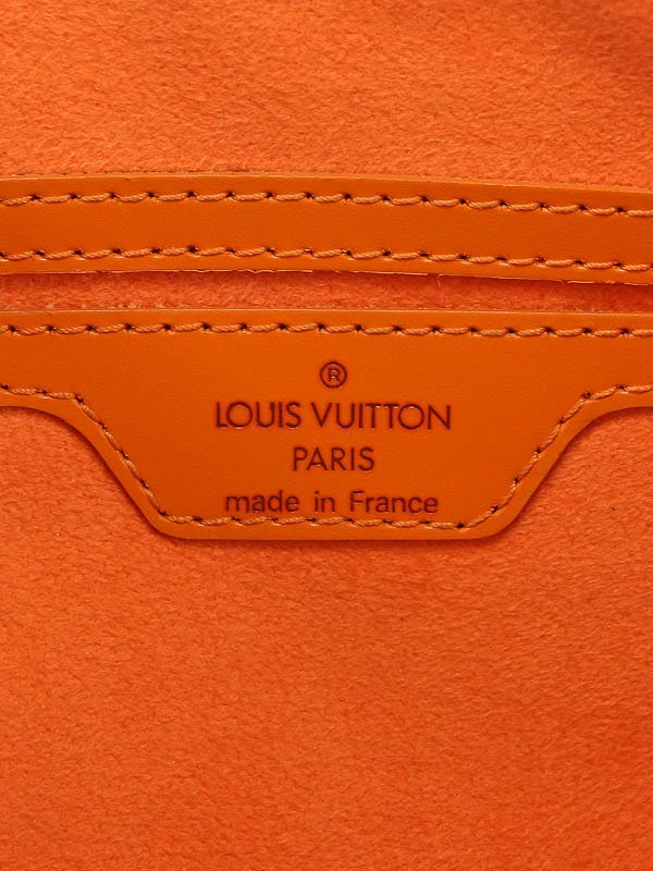 LOUIS VUITTON Epi Soufflot Hand Bag Orange M5222H LV Auth nh373