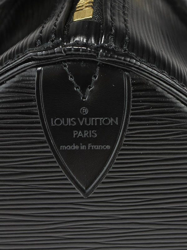 Louis Vuitton speedy 25 Epi Black + LV shoulder strap nylon Leather  ref.539670 - Joli Closet