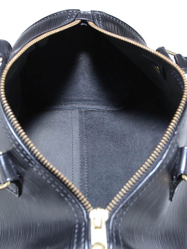Louis Vuitton speedy 25 Epi Black + LV shoulder strap nylon