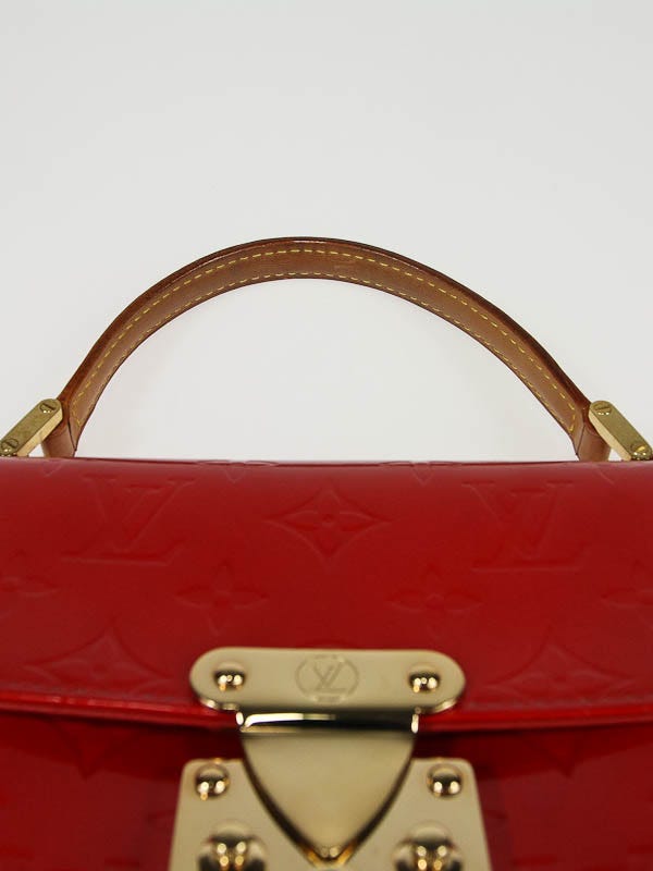 Louis Vuitton Red Monogram Vernis Spring Street Tote Bag - Yoogi's Closet