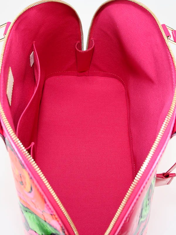 Stephen Sprouse x Louis Vuitton Pink Monogram Vernis Roses Alma GM  QJB06Y3QP3007