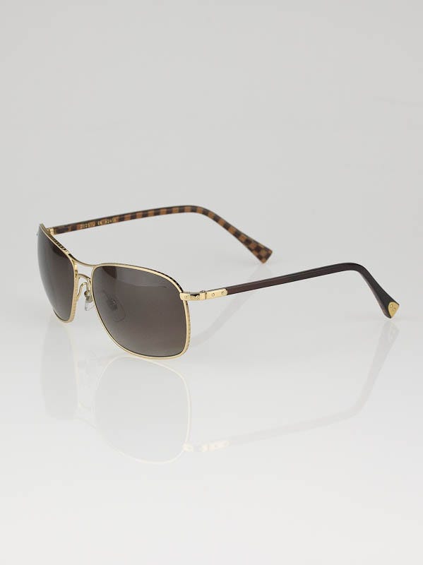 Louis Vuitton Sunglasses Spson GM Brown Gold Lame Eyewear LOUIS VUITTON Sunglasses Z0003E Spson GM 8288. | eBay main image 2