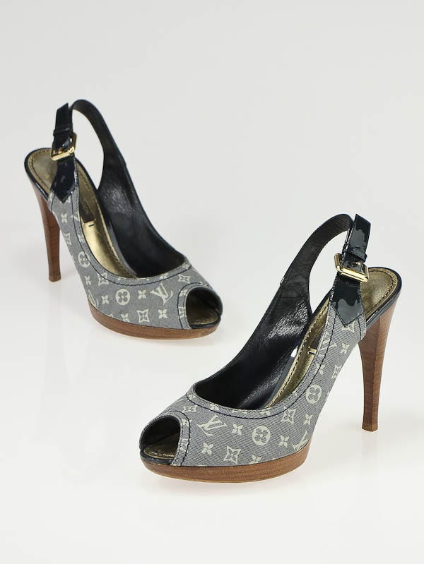 Louis Vuitton - Authenticated Heel - Glitter Black for Women, Never Worn
