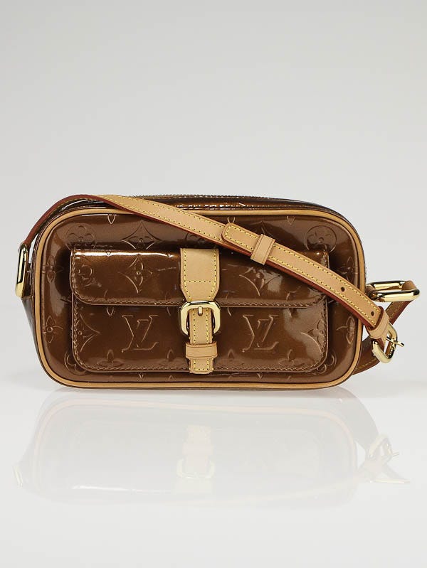 Louis Vuitton Bronze Monogram Vernis Christie MM Messenger Bag - Yoogi's  Closet