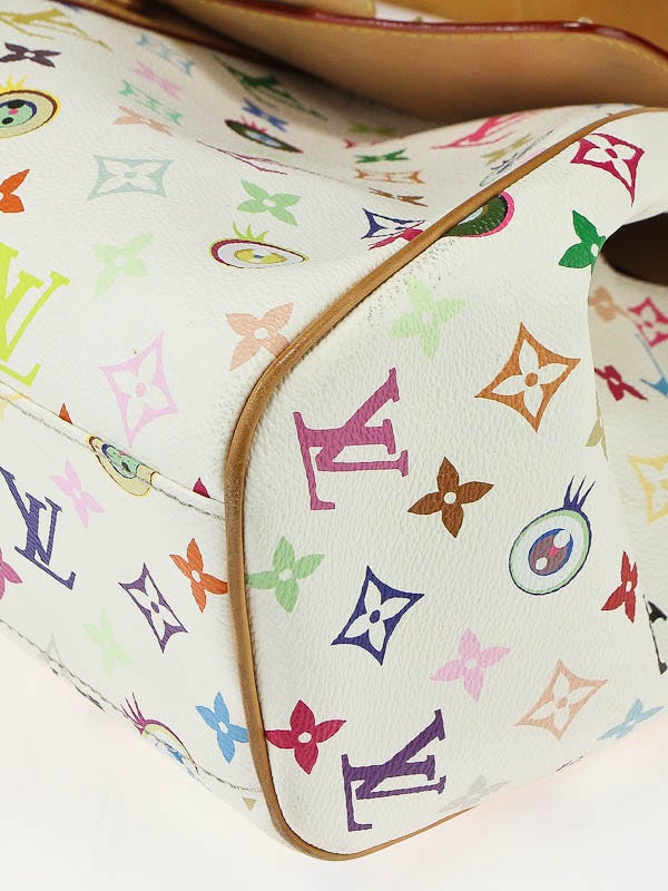 Louis Vuitton Limited Edition White Monogram Multicolore Eye Love You Bag -  Yoogi's Closet