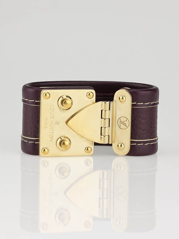 Louis Vuitton Purple Suhali Leather Koala Bracelet