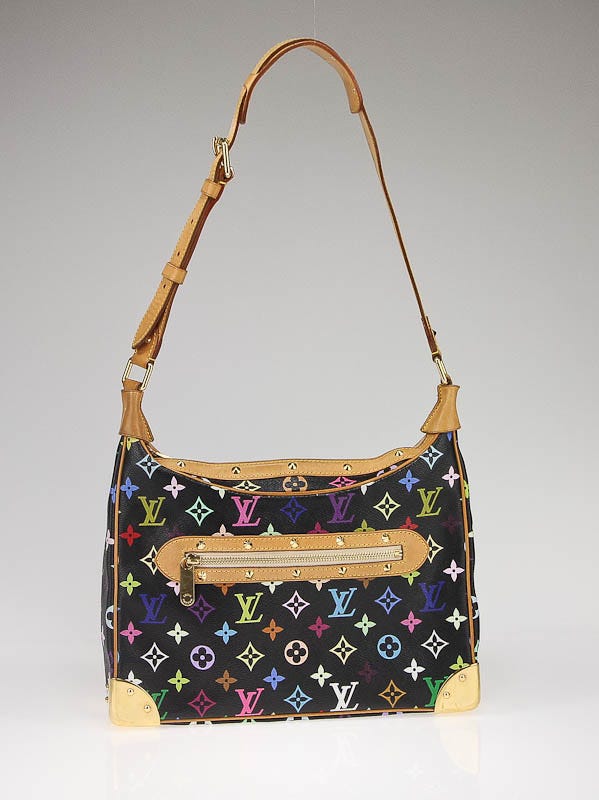 Louis Vuitton Black Multicolore Monogram Canvas Boulogne Bag