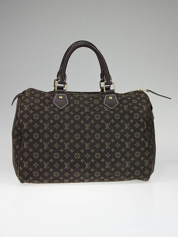 Louis Vuitton Ebene Mini Lin Speedy Bag