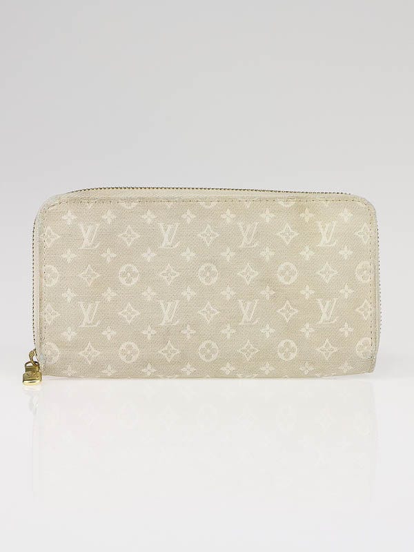 Louis Vuitton White Monogram Idylle Zippy Wallet