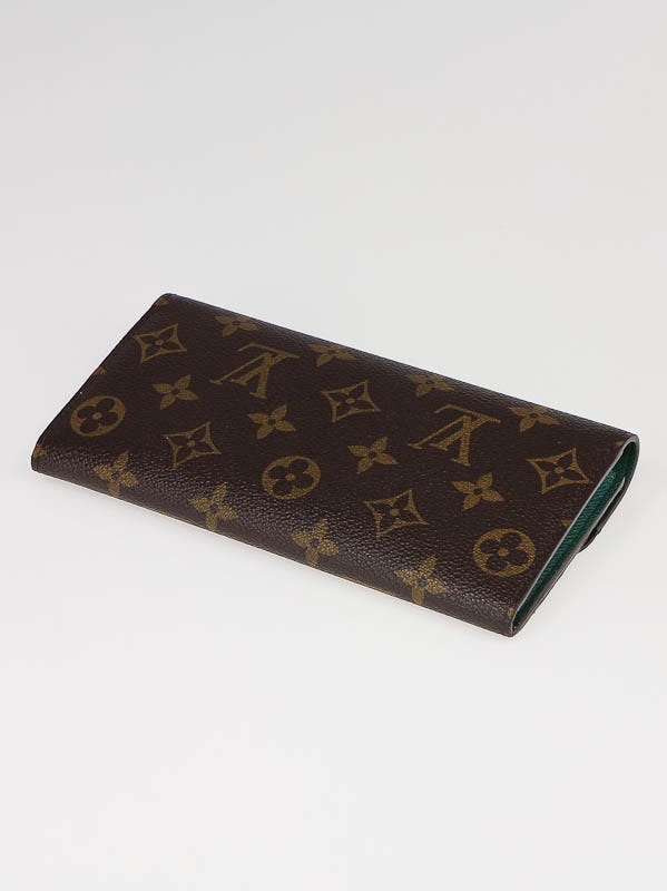 Louis Vuitton Monogram Canvas Green Emilie Wallet - Yoogi's Closet