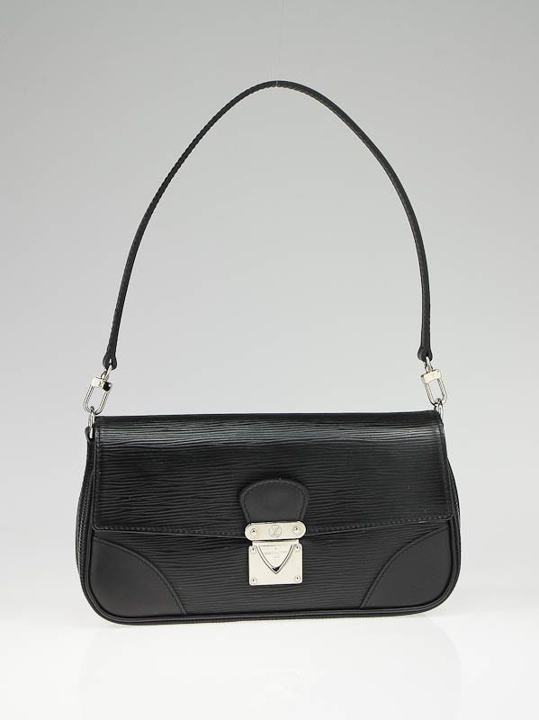LOUIS VUITTON Black Epi Leather Segur Pochette Bag E4241