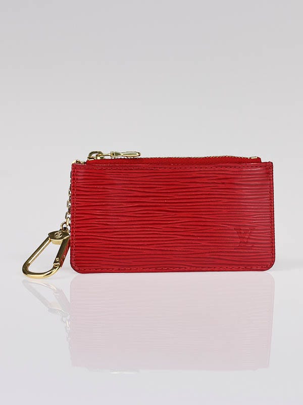 Louis Vuitton Red Epi Leather Pochette Clefs Key Holder
