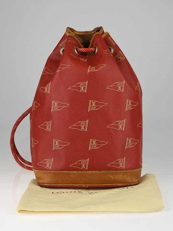Louis Vuitton Red Coated Canvas Vintage 1995 LV Cup Duffel Bag Louis  Vuitton | The Luxury Closet