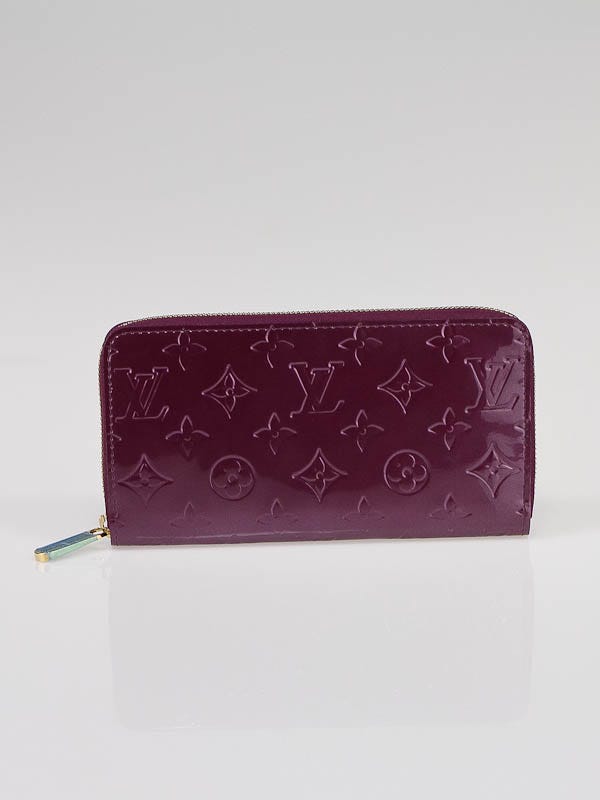 Louis Vuitton Violet Monogram Vernis Zippy Wallet - Yoogi's Closet