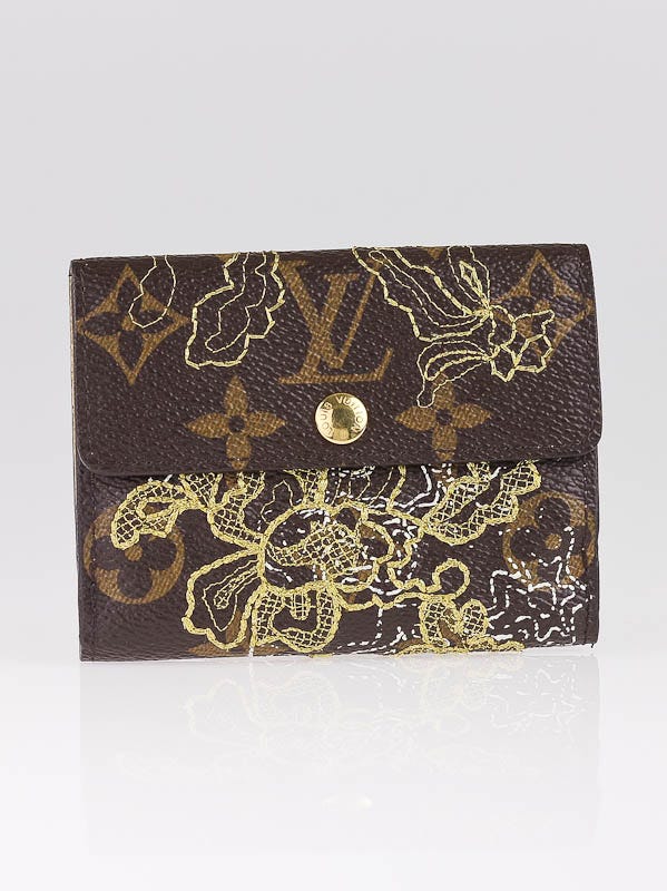 Louis Vuitton Limited Edition Gold Monogram Dentelle Ludlow Wallet