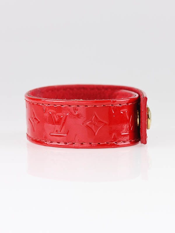 Louis Vuitton Red Vernis VIP Bracelet - Yoogi's Closet