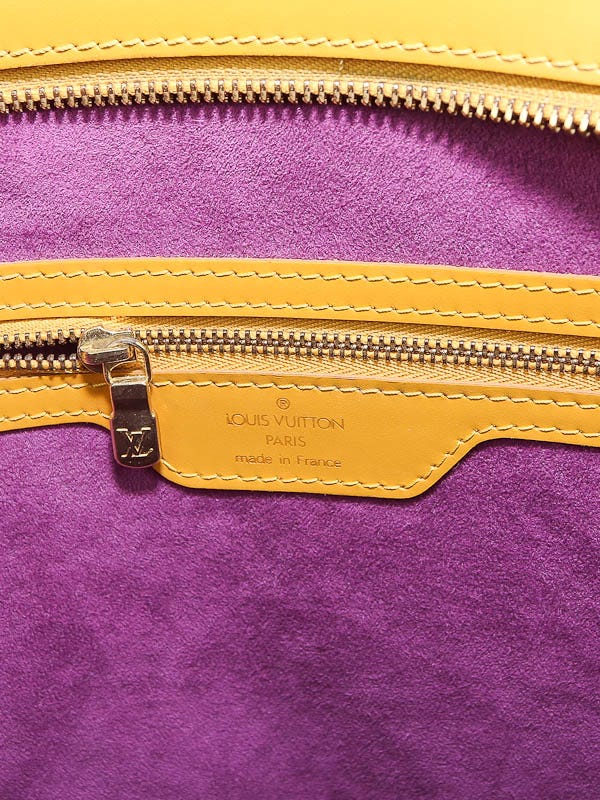Louis Vuitton Yellow Epi Purple Lining Key Holder
