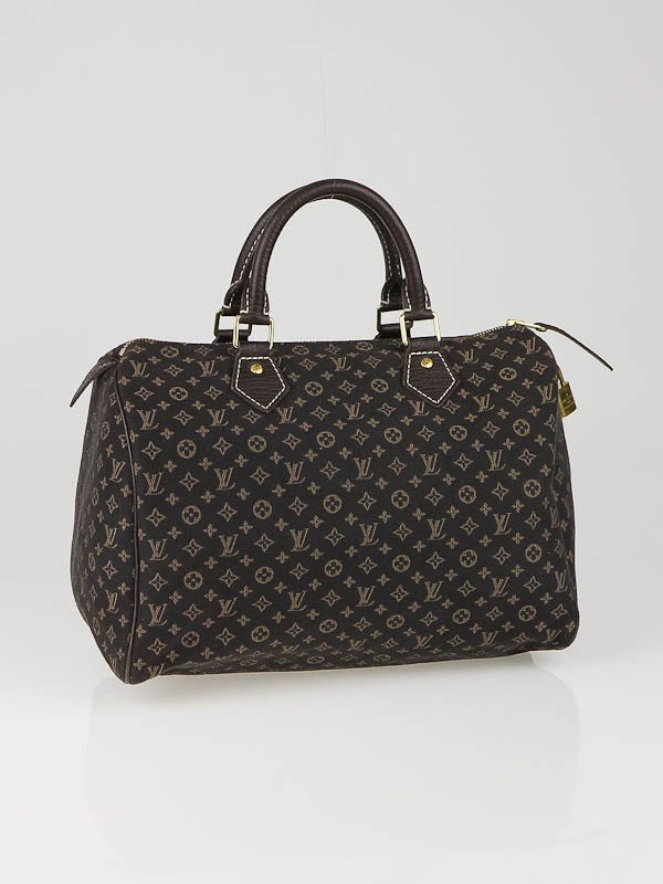 Louis Vuitton Fusain Monogram Mini Lin Idylle Speedy 30 Bag