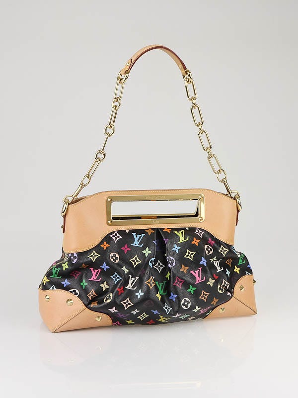 Louis Vuitton Black Monogram Multicolore Judy GM Bag