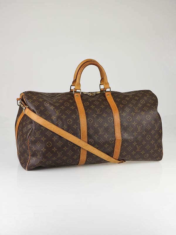 Louis Vuitton Monogram Canvas Keepall 55 Bag w/ Shoulder Strap - Yoogi's  Closet
