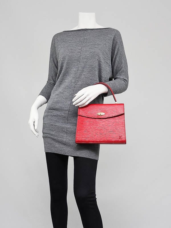 Louis Vuitton Red Epi Leather Malesherbes Bag - Yoogi's Closet