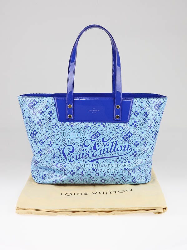 Louis Vuitton - Authenticated Cosmic Blossom Handbag - Patent Leather Blue Plain For Woman, Very Good condition