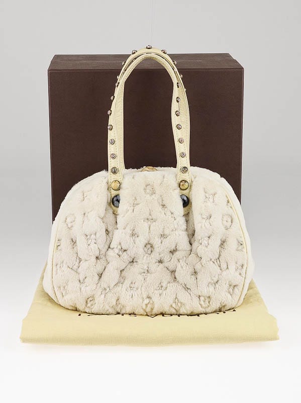 Louis Vuitton Limited Edition Mink Cabochons Demi Lune Bag