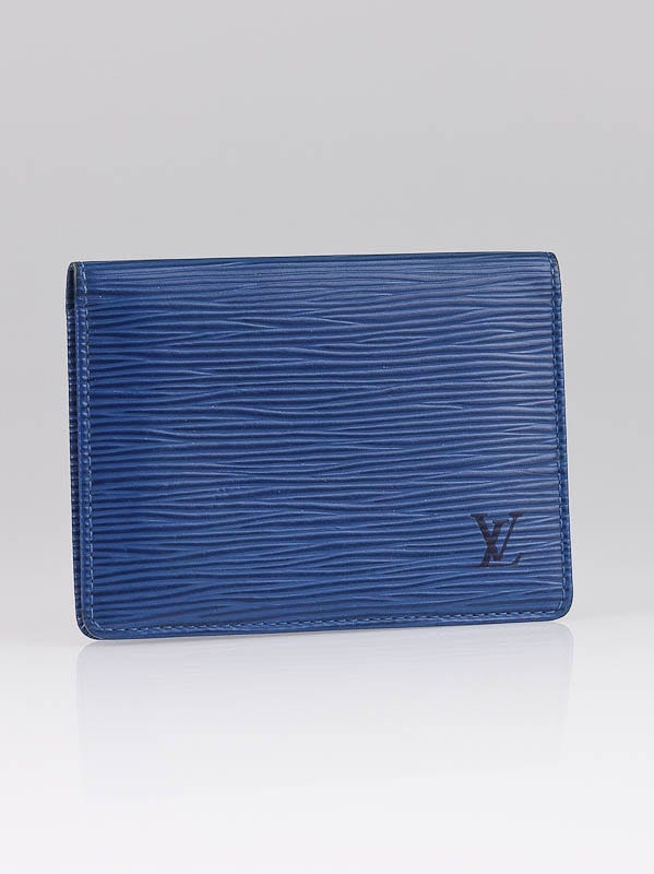 Louis Vuitton Toledo Blue Epi Leather ID Case