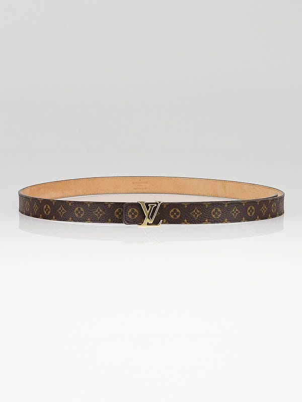 Louis Vuitton Monogram Canvas LV Intitiales Belt Size 90/36