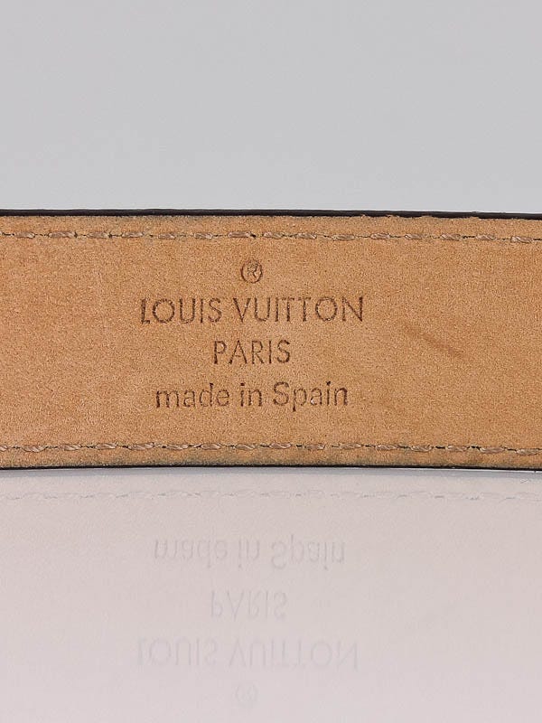 Louis Vuitton Monogram Canvas LV Intitiales Belt Size 90/36