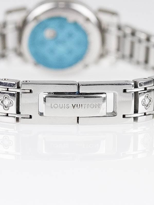 Louis Vuitton Tambour Stainless Steel with Diamonds Bijou Petale